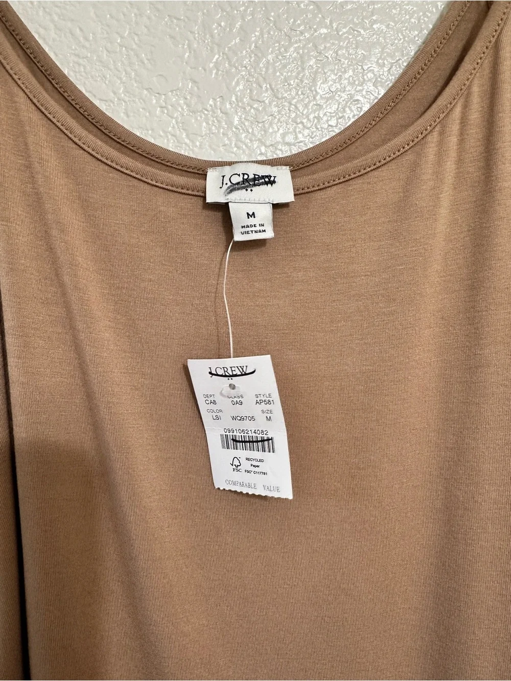 J. Crew Layering Cami in Light Sienna M